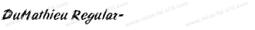 DuMathieu Regular字体转换